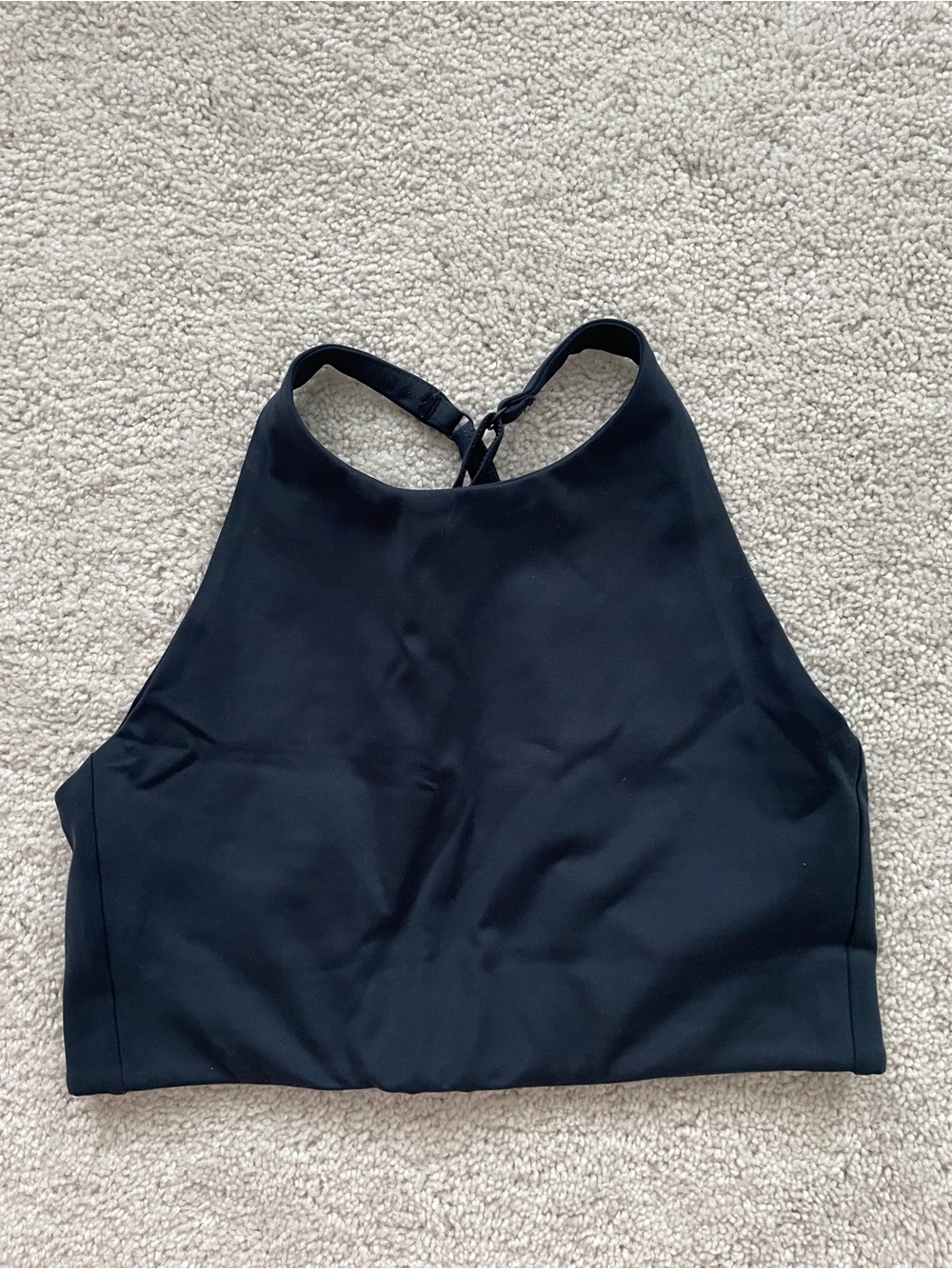 Deep Blue Girlfriend Collective High-Neck Long Line Sports Bra